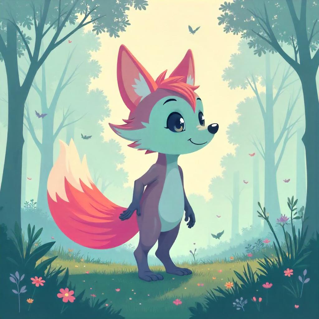 Shapeshifter in Morning Mist - Cartoon Style