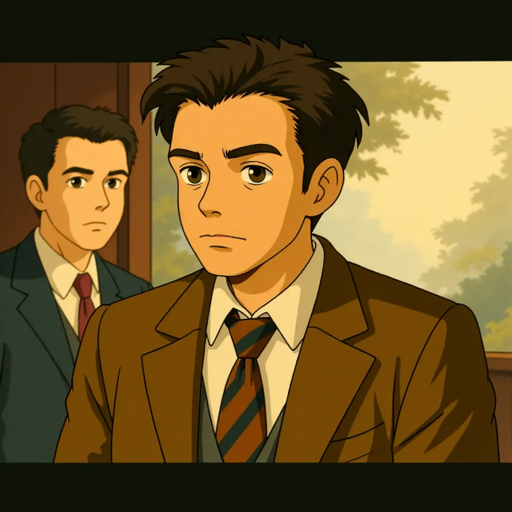 Leonardo DiCaprio and Mark Ruffalo in Shutter Island (2010) - Anime style