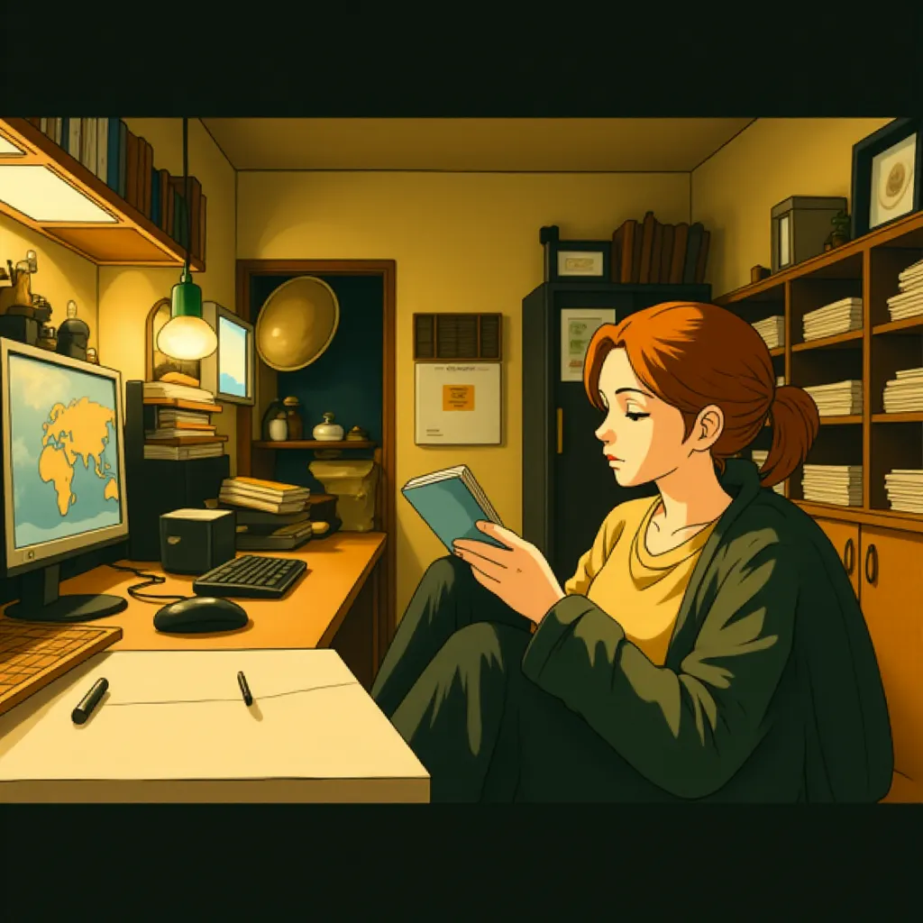 Jessica Chastain in Zero Dark Thirty (2012) - Anime style