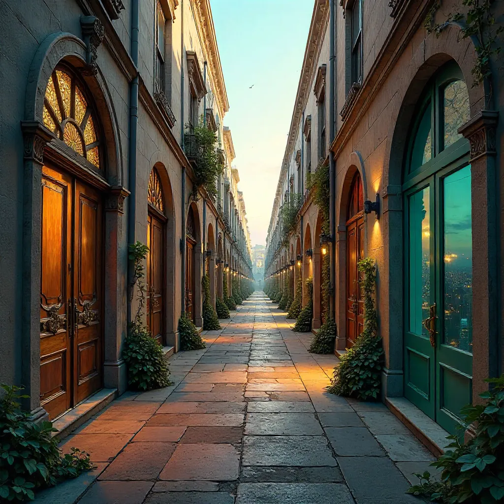 Whimsical Portal: Windows and Doors Across Time