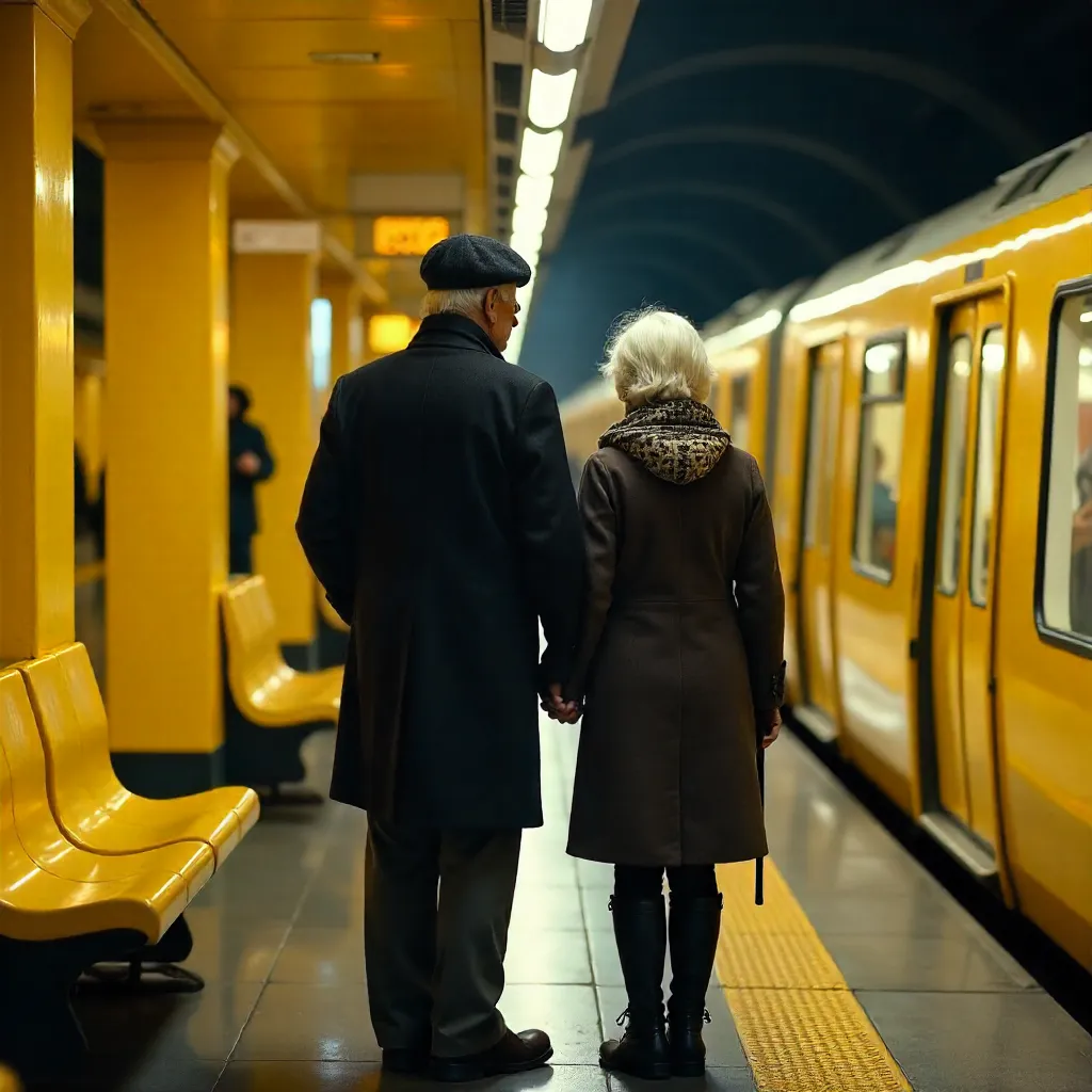 Golden Yellow Berlin U-Bahn Moment