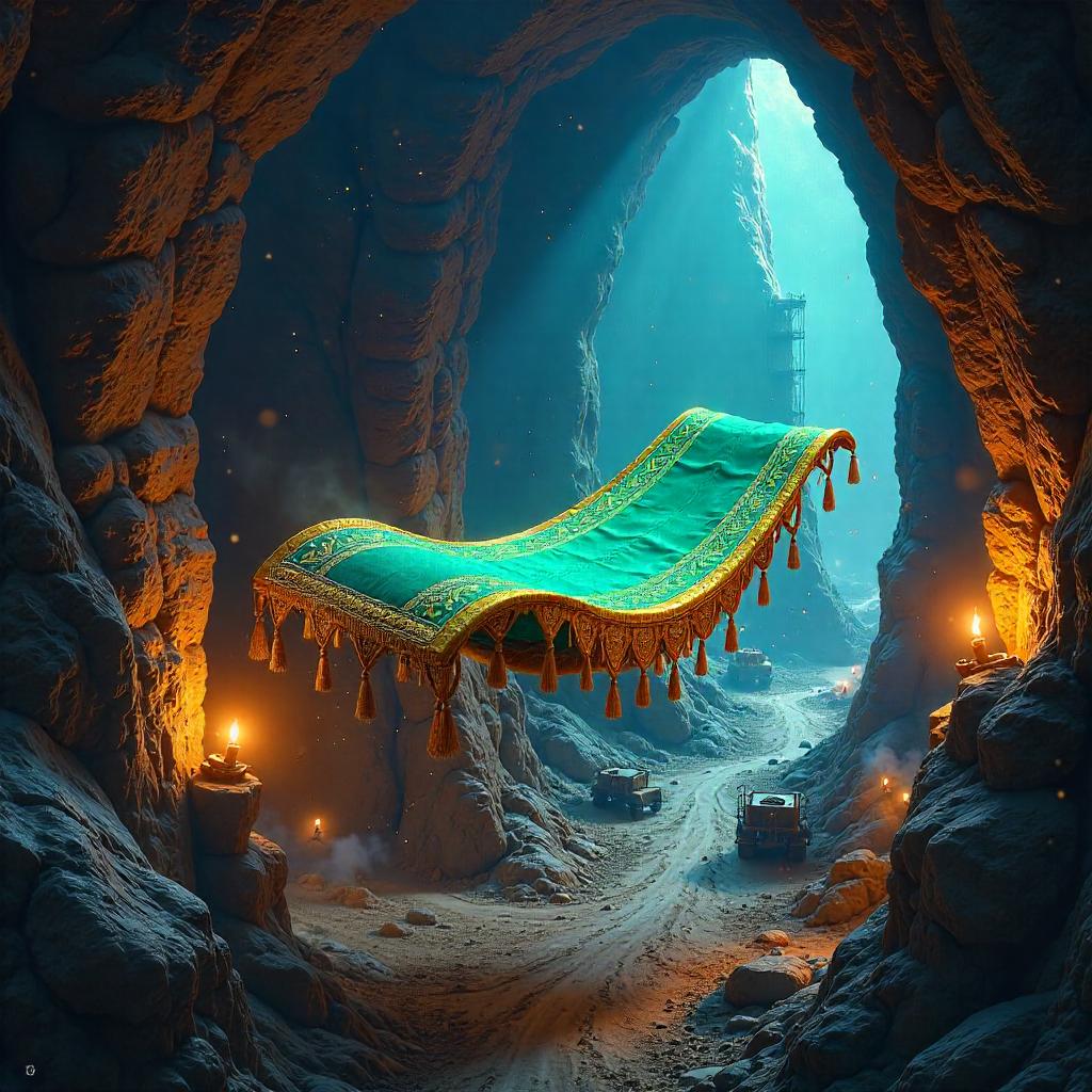 Magic Carpet in a Shimmering Mine