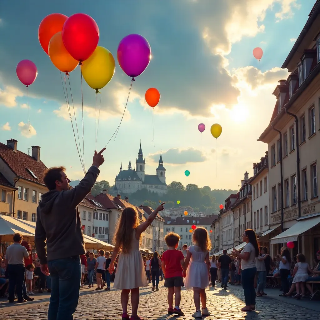 Balloon Parade Over Munich: Joyful Skies