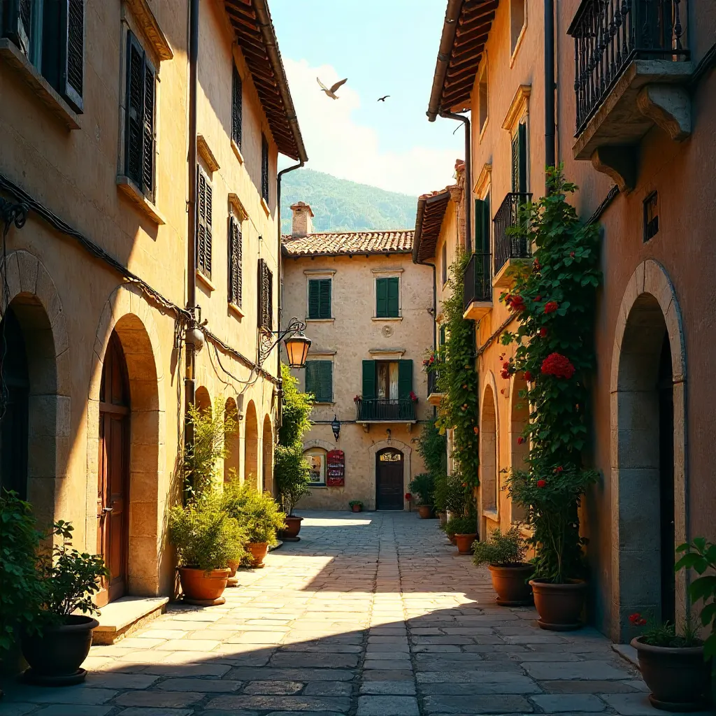 Golden Hour Alley in Orvieto: Classic Umbrian Charm