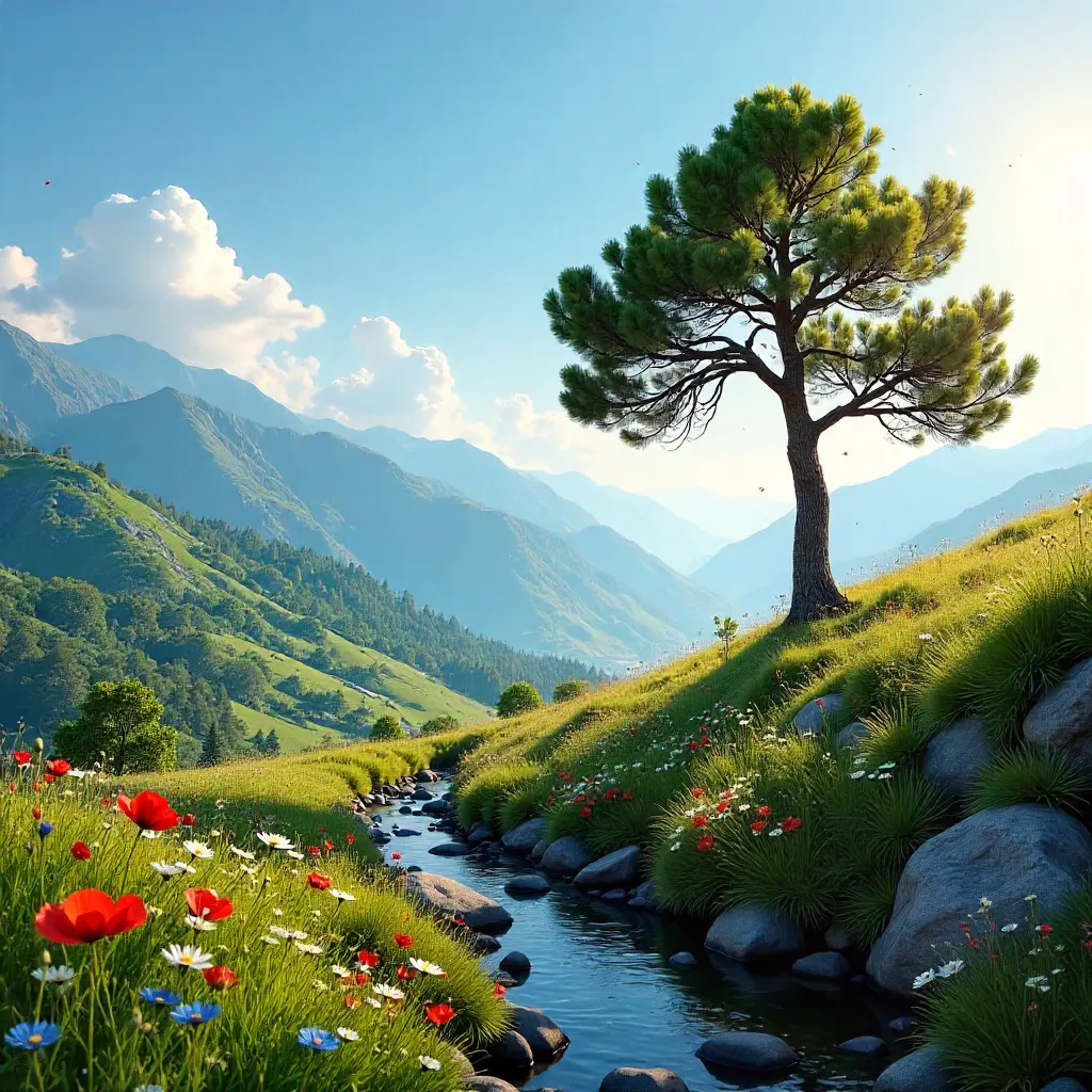 Peaceful Taurus Meadow in Seydişehir, Türkiye