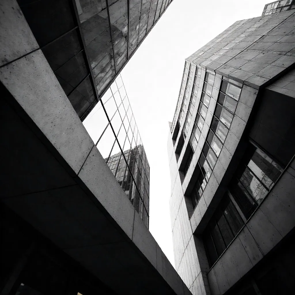 Monochrome Geometry: Abstract Architectural Lines