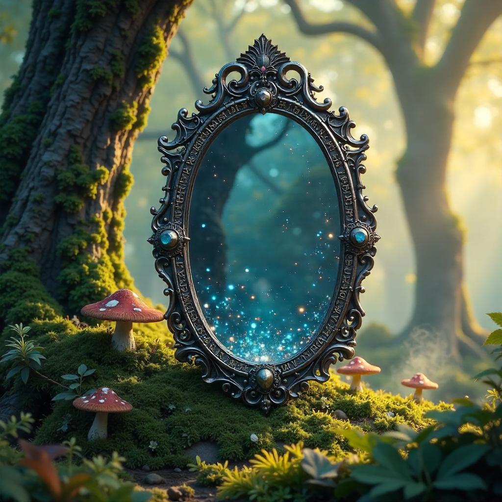 Enchanted Grove Magic Mirror 3D Render