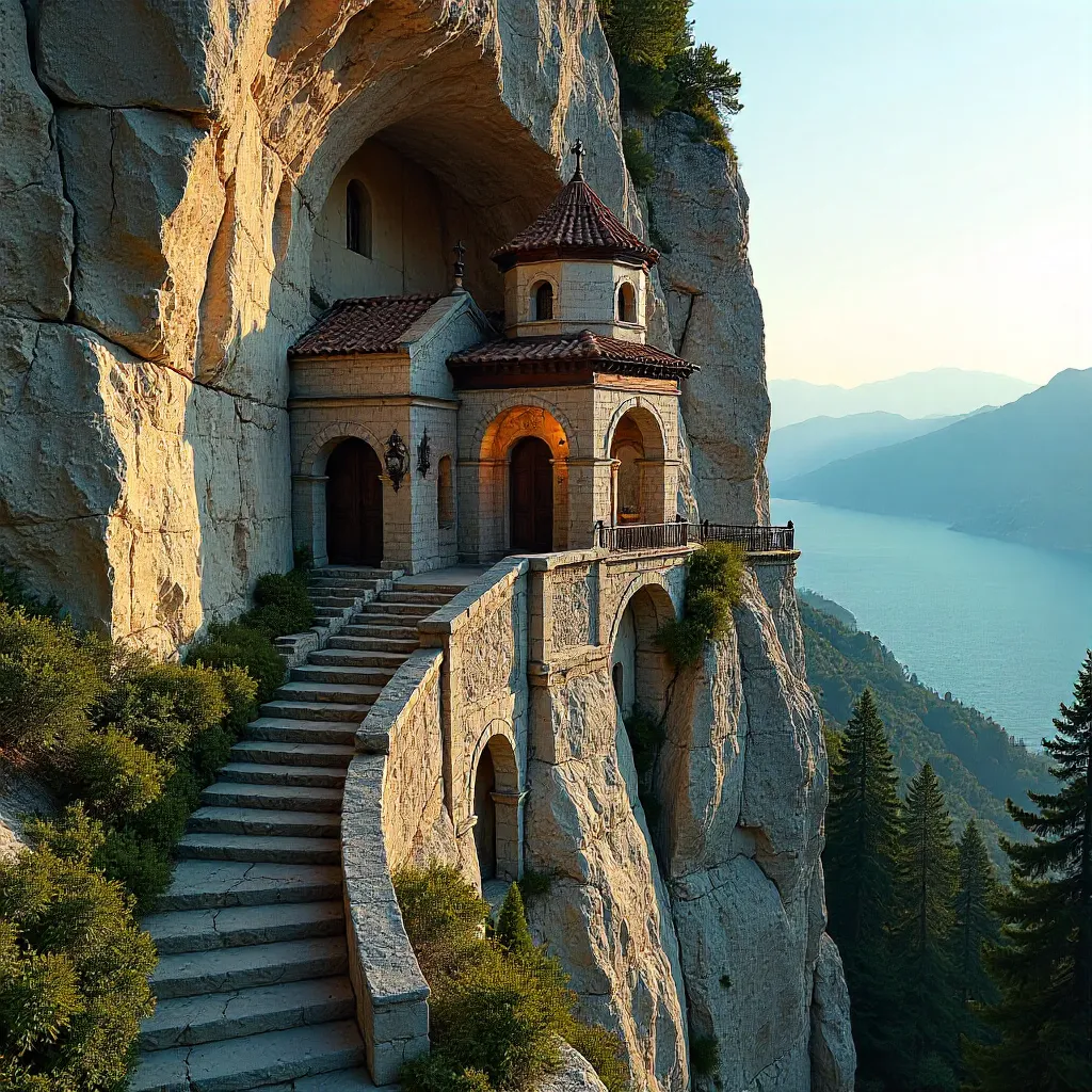 Cliffside Monastery of Dabovići, Montenegro