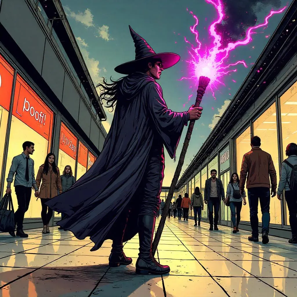 Witch in the Mall: A Bold Comic-Book Caper