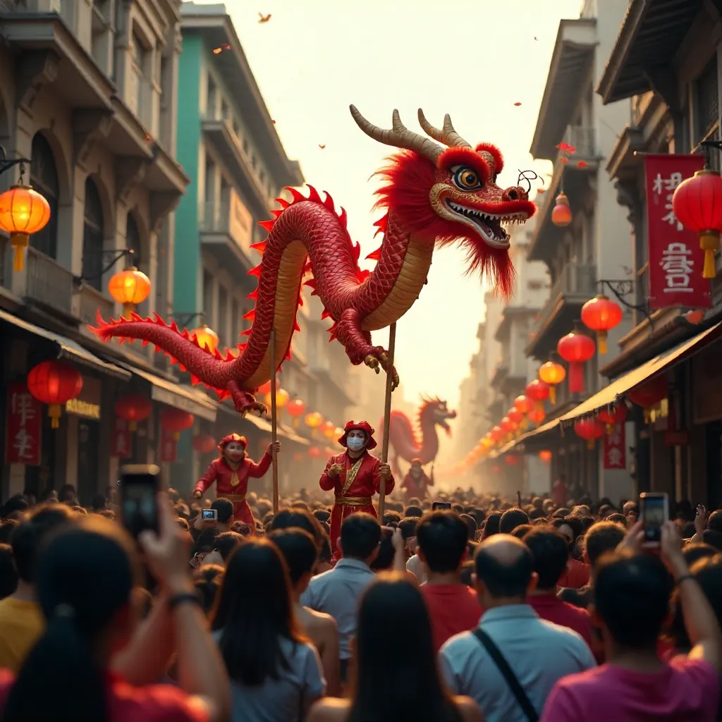 Dragon Dance at Manila Chinatown Parade