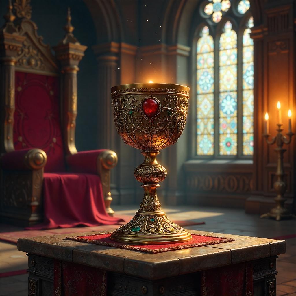 Medieval Golden Chalice Concept Art