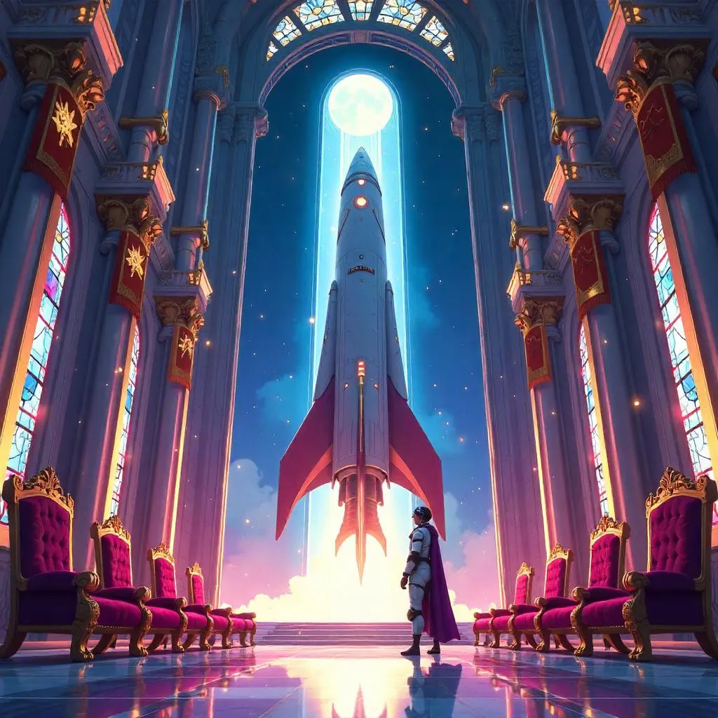 Rocket King in the Anime Throne Room