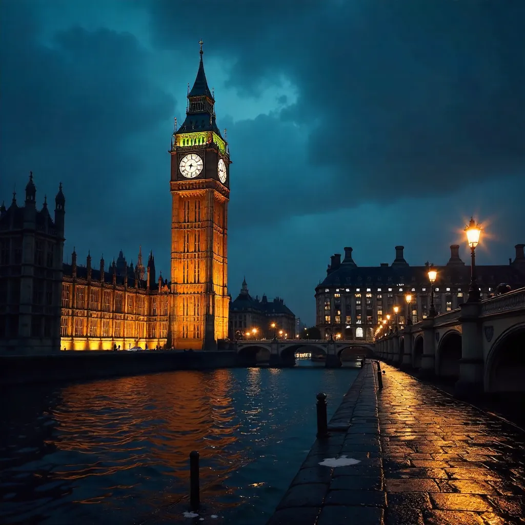 Big Ben at Night: London's Historic Glow