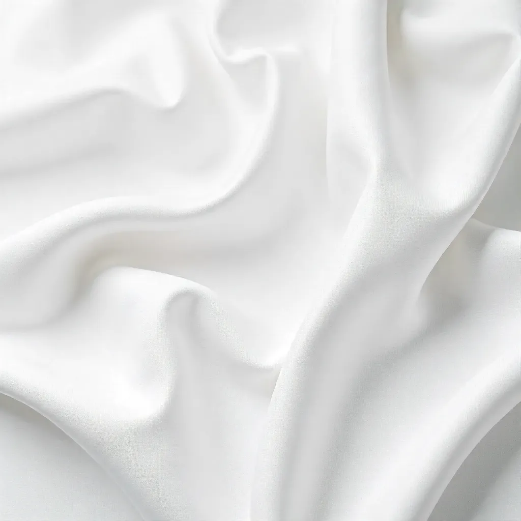 Soft-Folded White Fabric Background Texture
