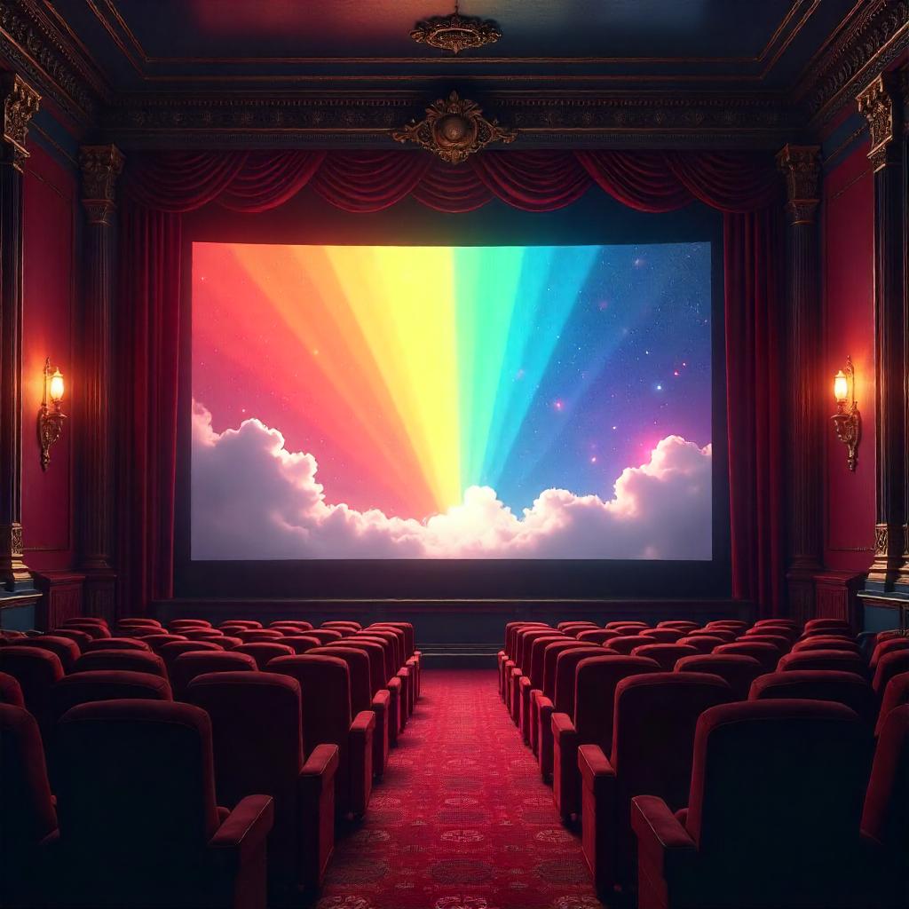 Rainbow Concept Art in a Movie Theater