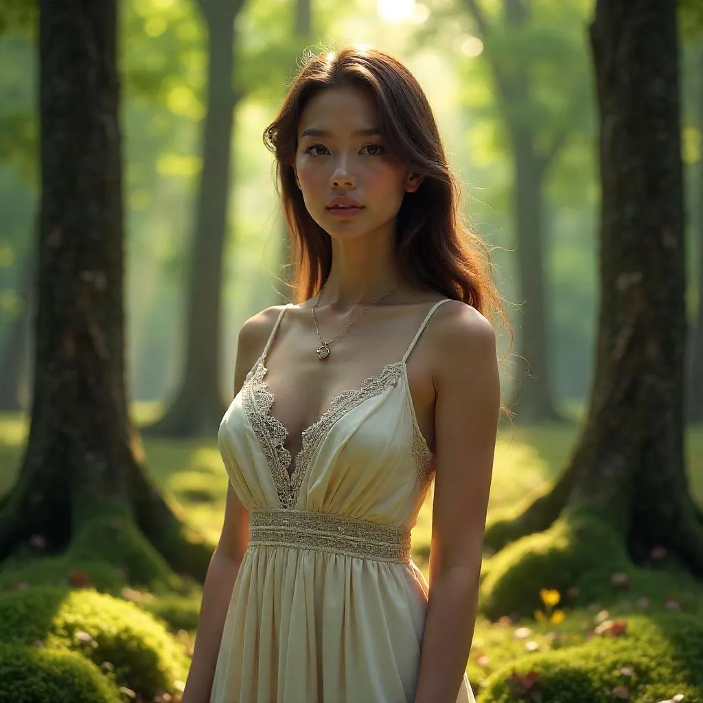 Elegant Forest 3D Portrait