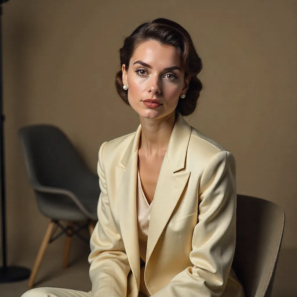 Elegant Berlin Studio Portrait in Classic Style