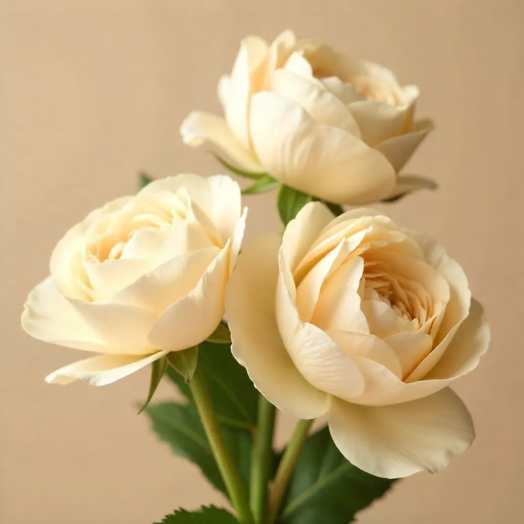 Beige Daylight Flowers Free Stock Photo