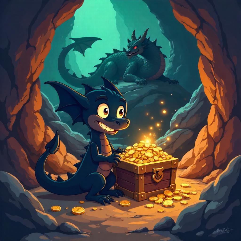 Shadow in the Dragon's Lair: A Cartoon Encounter