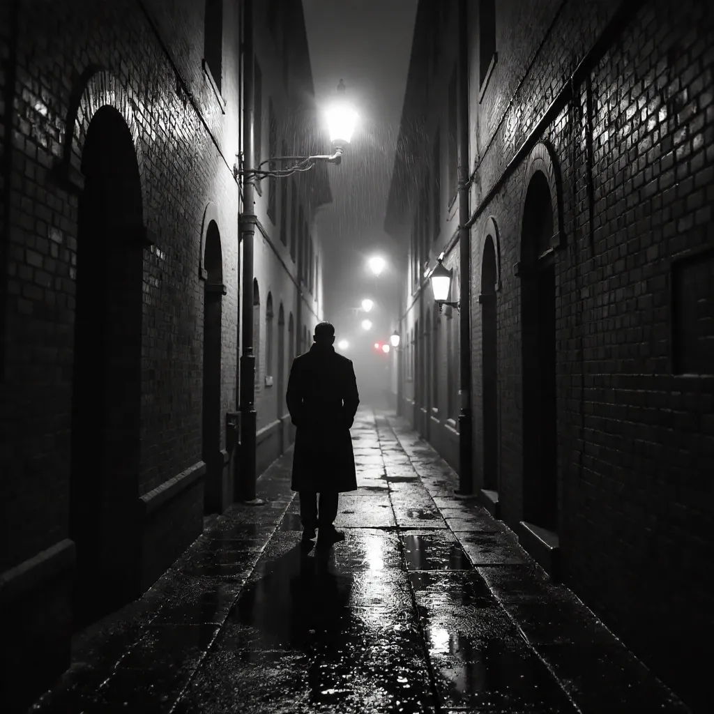 Noir Alley: The Solitary Figure in Shadow