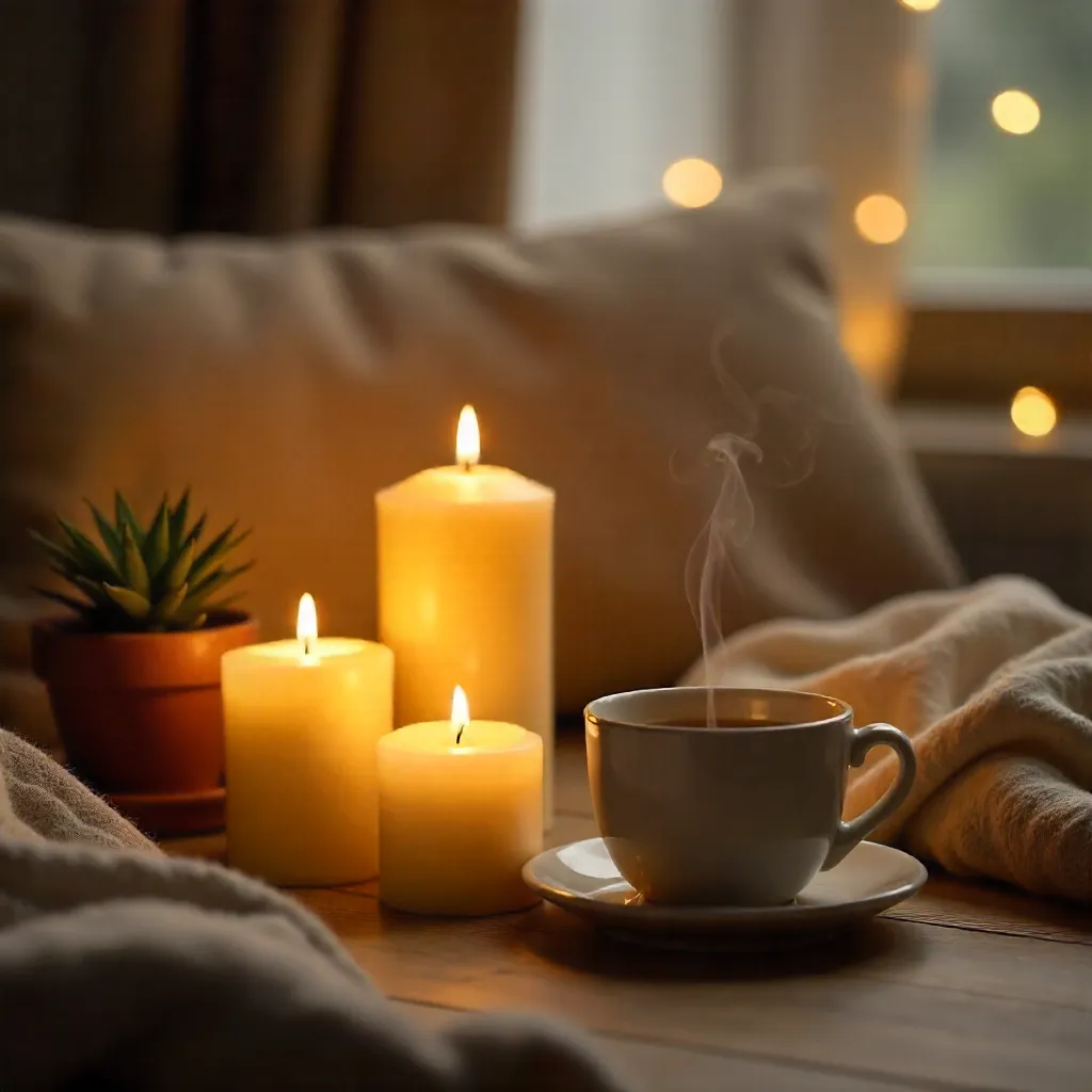 Candlelit Calm: Meditative Cozy Corner