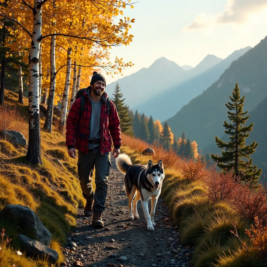 Autumn Husky Hike through Trøndelag, Norway
