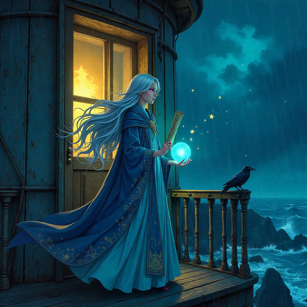 Prophet Seer in a Lighthouse: Anime Scene