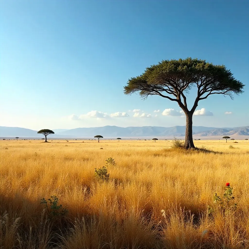Expansive Nigerian Savannah Panorama