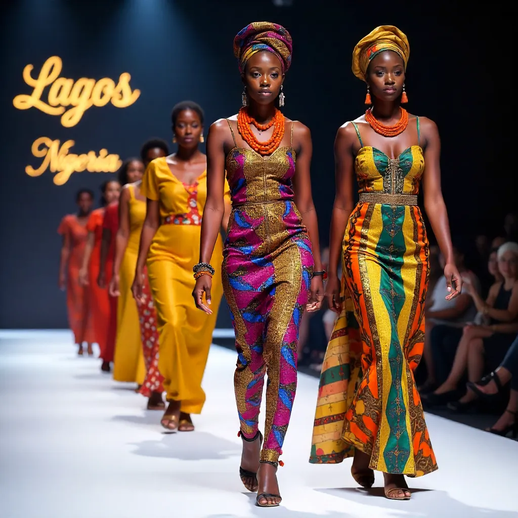 Vibrant Nigerian Runway Fashion Extravaganza