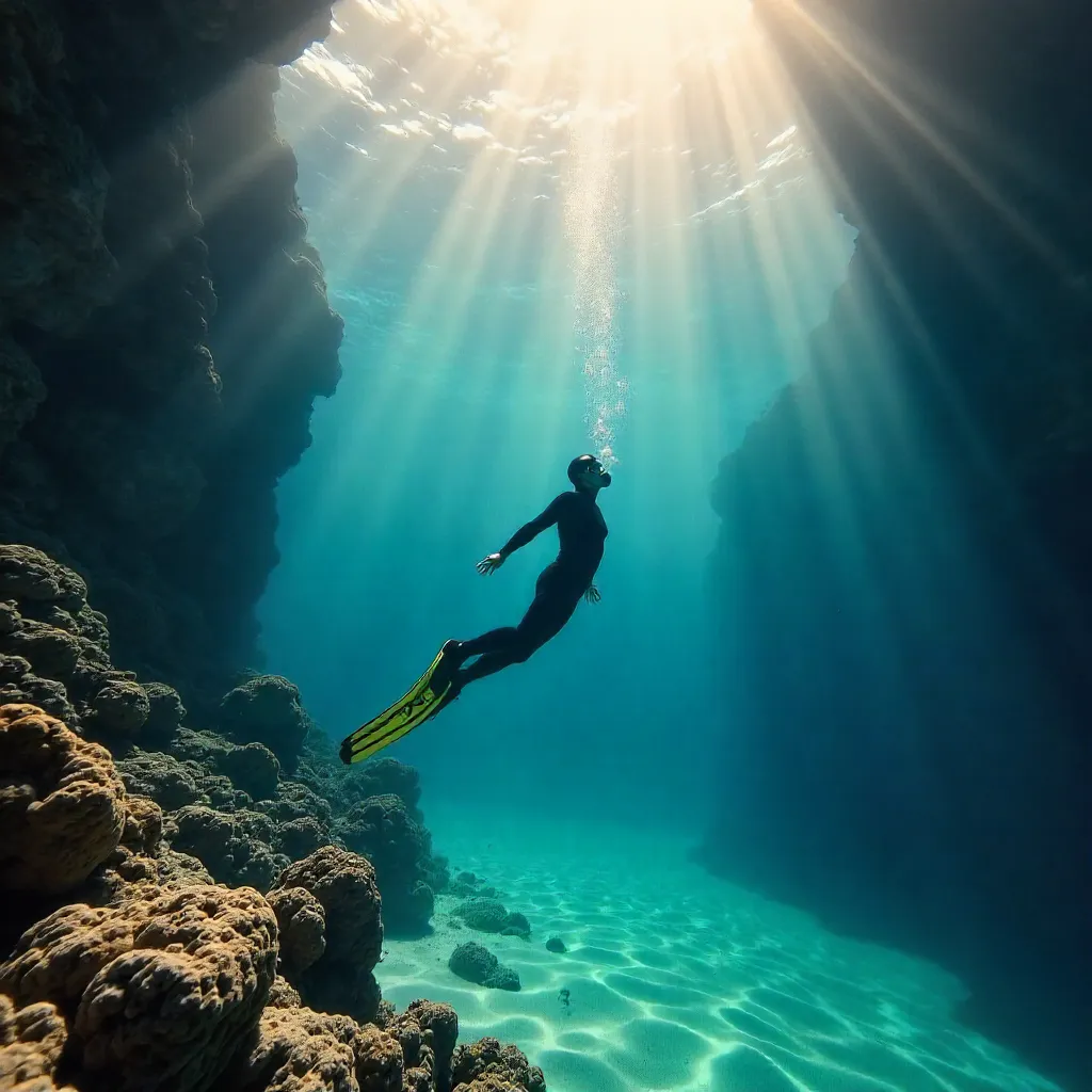 Tranquil Freediver in Bodrum's Deep Blue