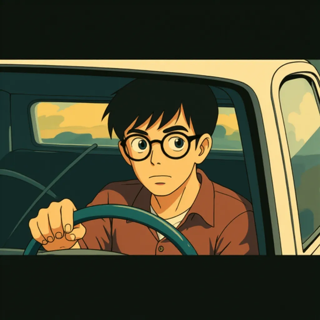 Theo James in The Monkey (2025) - Ghibli style