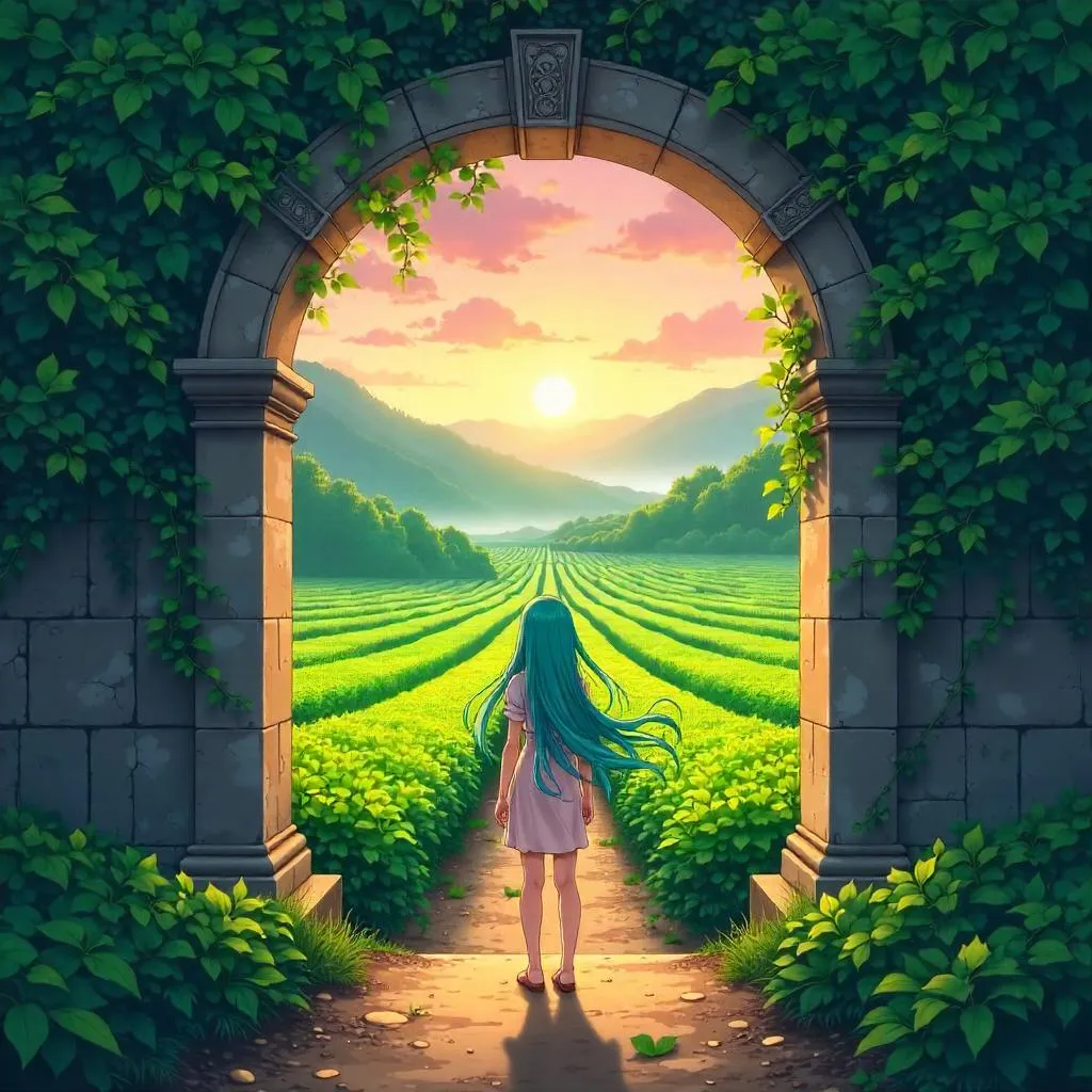 Gateway of Tea: An Anime-Inspired Plantation