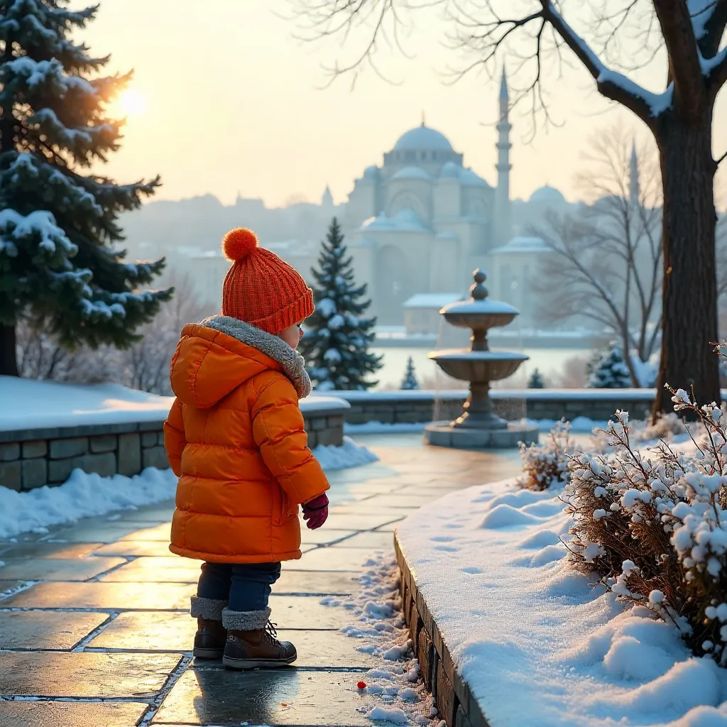 Snowy Istanbul Garden Adventure