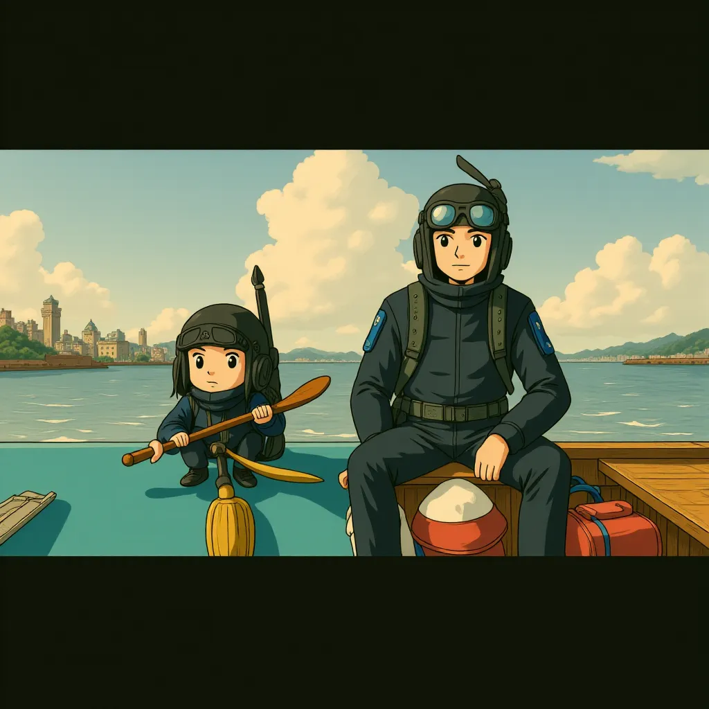 Mark Wahlberg and Seth MacFarlane in Ted 2 (2015) - Anime style