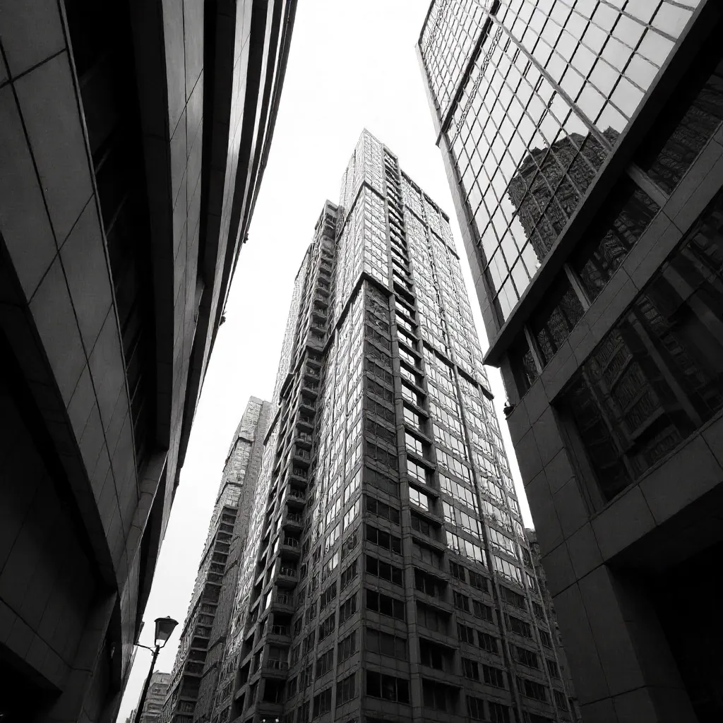Monochrome Geometry of Modern Architecture