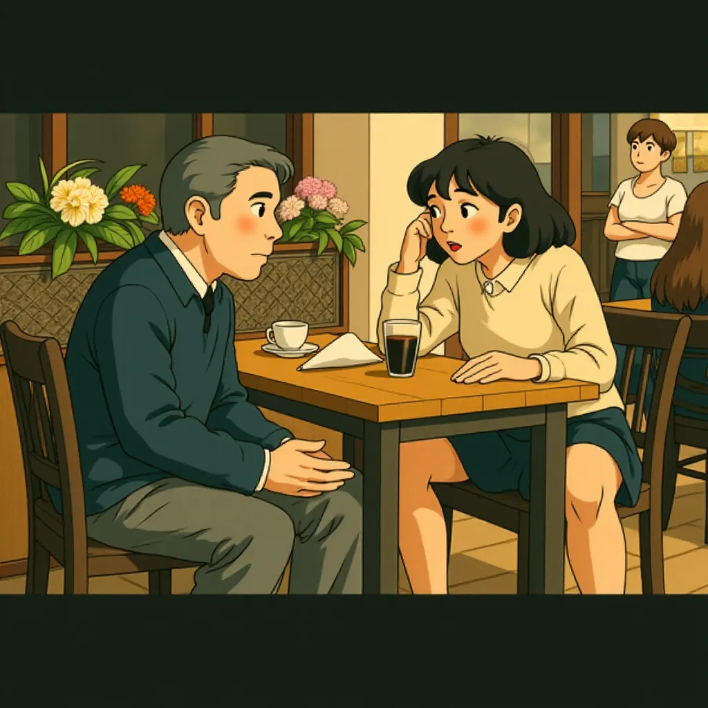 Ashton Kutcher and Ivan Reitman in No Strings Attached (2011) - Anime style