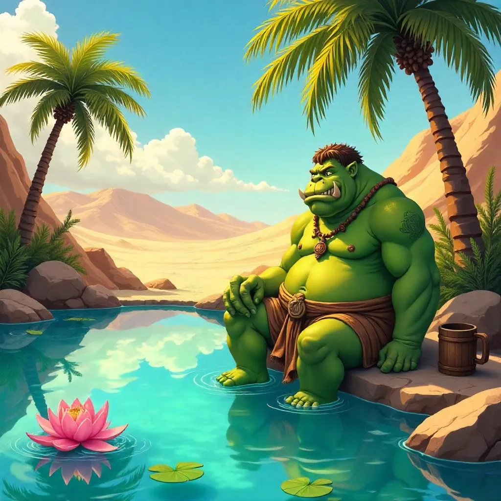 Ogre at the Oasis: Anime-Style Encounter