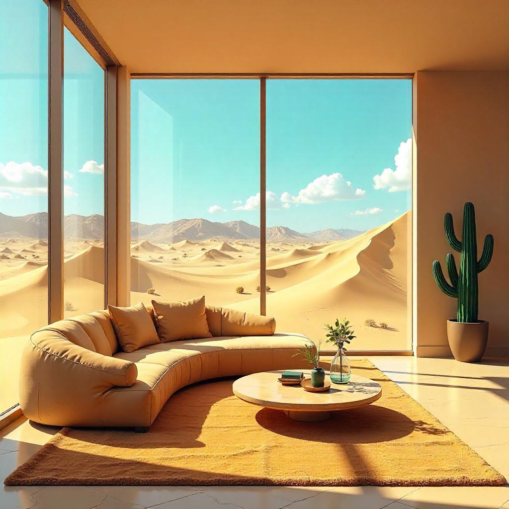 Desert Dreams Inside a Plush Cartoon Penthouse