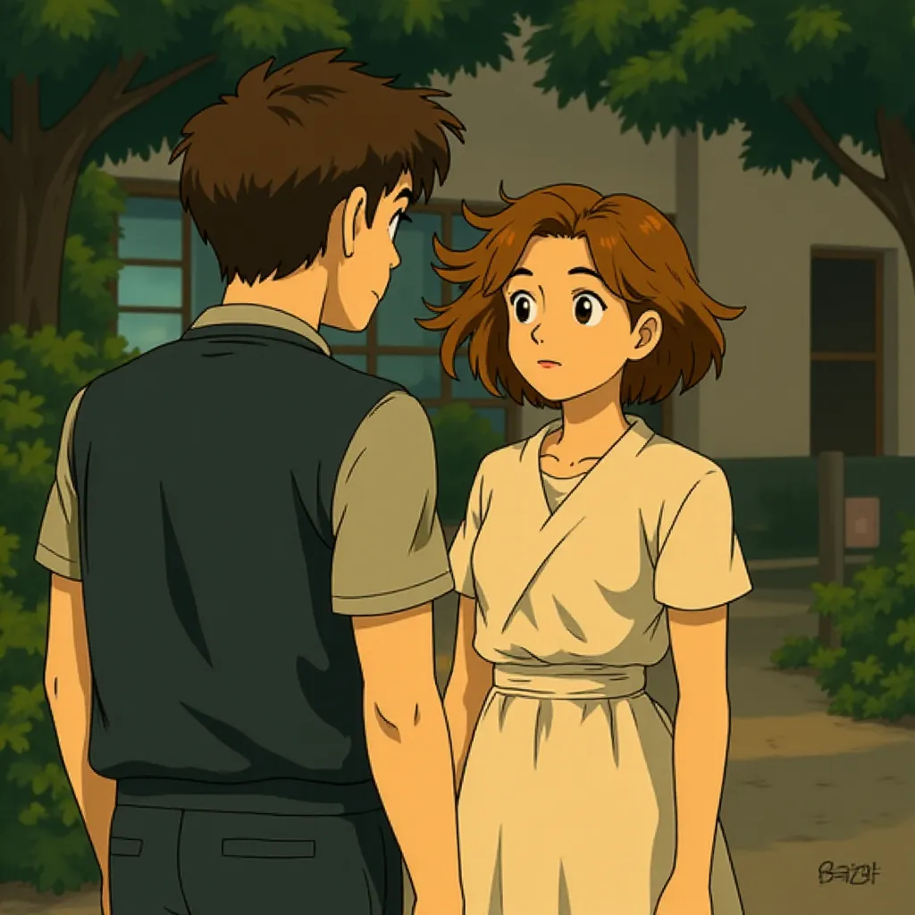 Zendaya and Josh O'Connor in Challengers (2024) - Ghibli style
