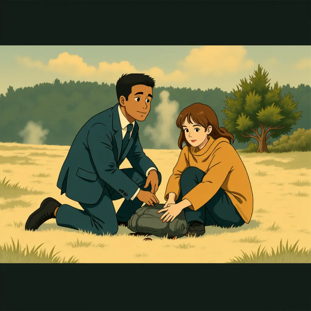 Cameron Diaz and Jamie Foxx in Back in Action (2025) - Ghibli style