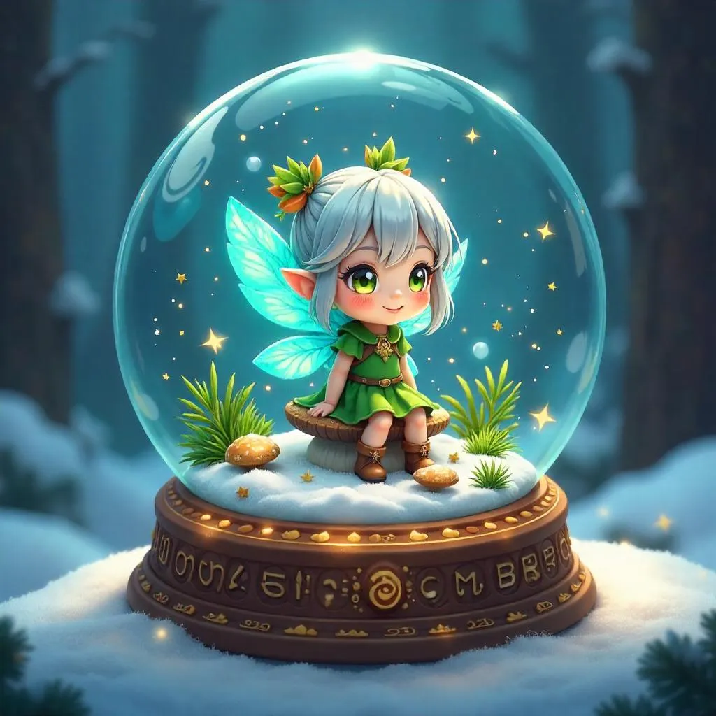 Snow Globe Sprite in Anime Style