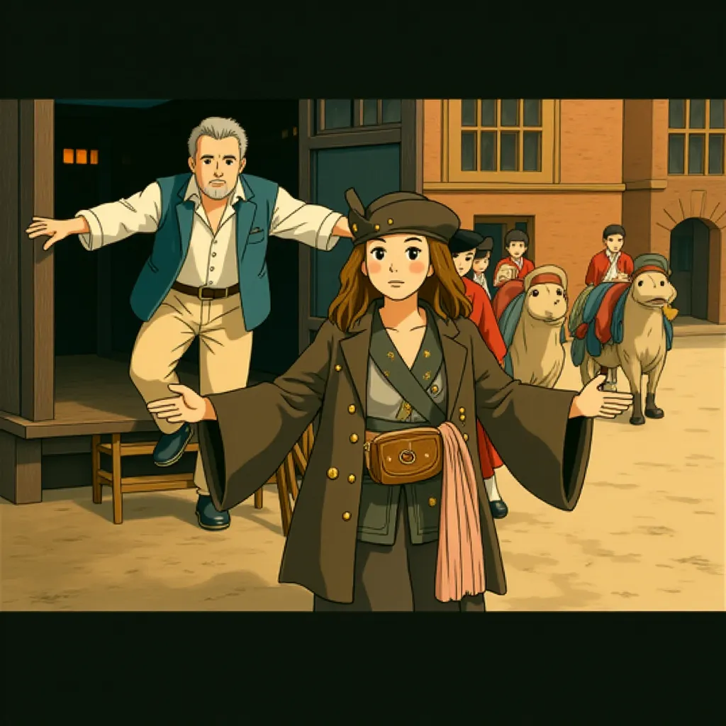 Johnny Depp and Kevin McNally in Pirates of the Caribbean: On Stranger Tides (2011) - Anime style