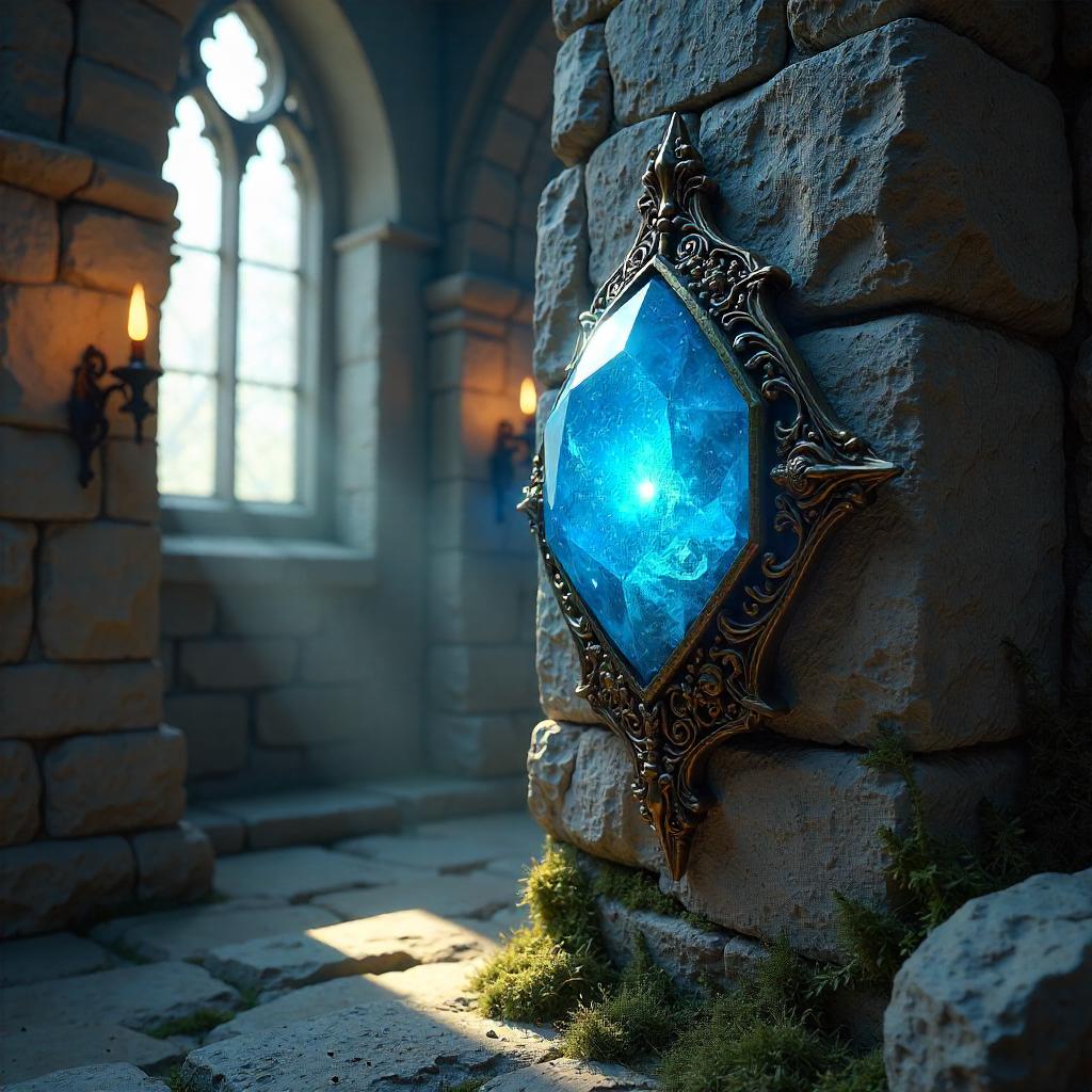 Photoreal Soul Gem in a Forsaken Fortress