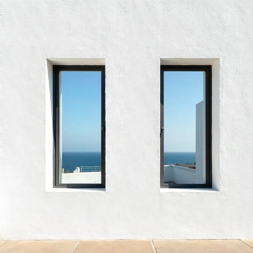 Two Minimalist Window Frames in Cádiz