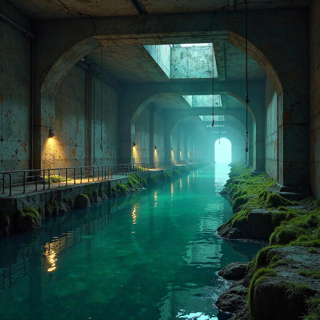 River of Light: Concept Art Inside a Concrete Bunker