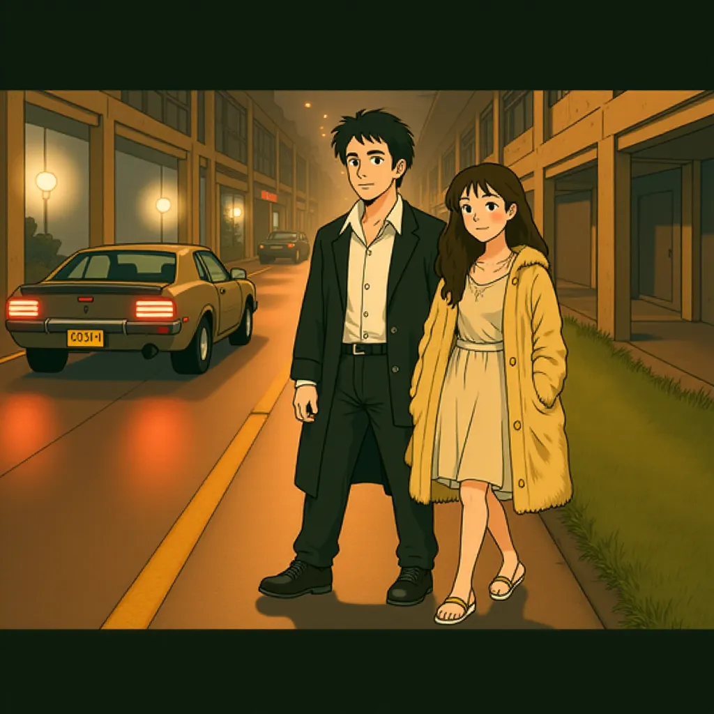 Amy Adams and Bradley Cooper in American Hustle (2013) - Anime style