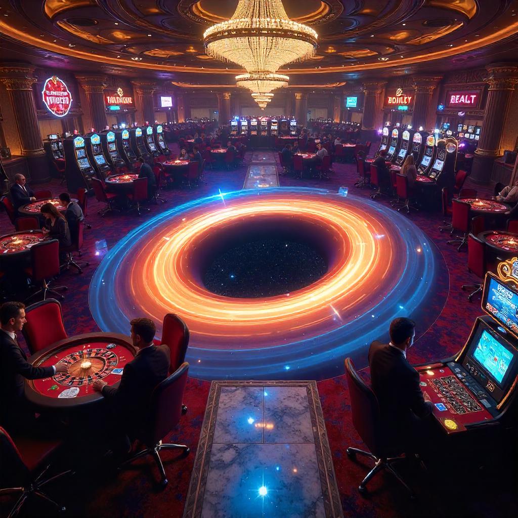 Photoreal Black Hole in a Lux Casino