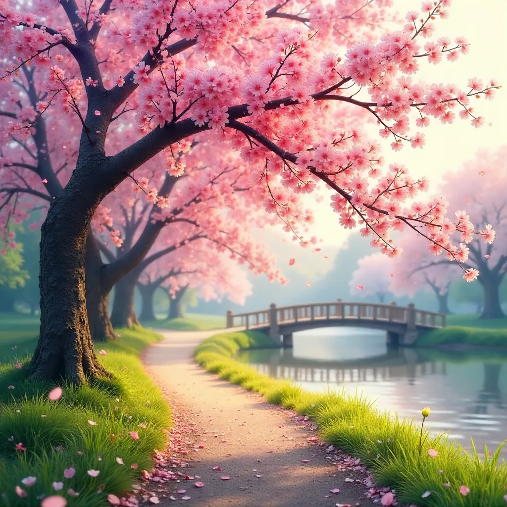 Cherry Blossom Splendor: Spring's Pink Radiance