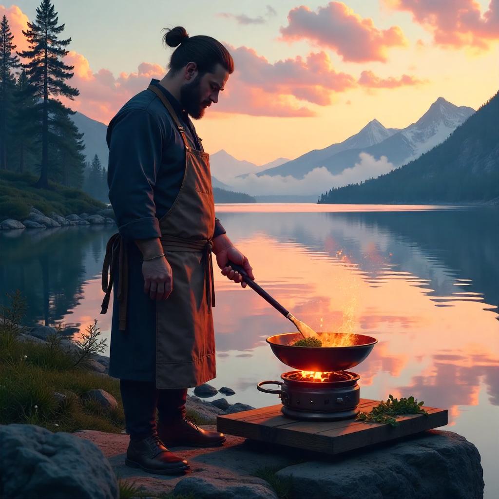 Chef at the Lake — Concept Art