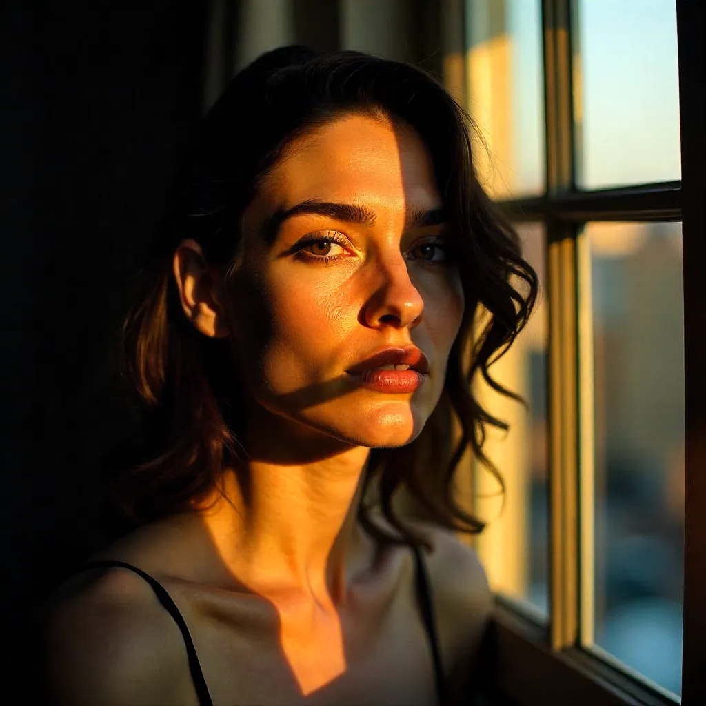 Windowlight Portrait: Shadows on Skin